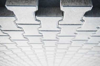 Soyut arkaplan. Yeni kaldırım taşları kapanıyor..