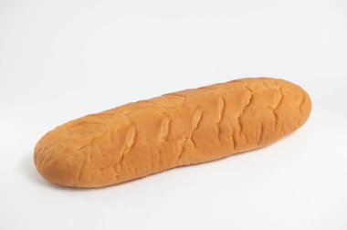 beyaz arkaplanlı fotoğraf, taze ekmek lezzetli ekmek.