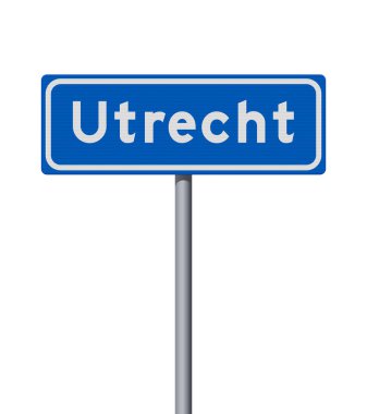 Metalik direkte Utrecht (Hollanda) girişinin vektör illüstrasyonu