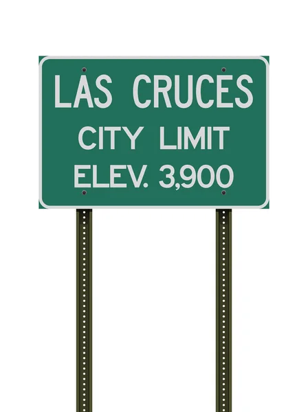 Vector Illustratie Van Las Cruces New Mexico City Limit Groene — Stockvector