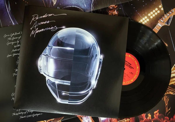 Les Sables Olonne França Maio 2023 Vinyl Daft Punk Random — Fotografia de Stock