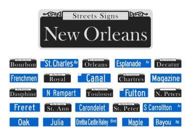 New Orleans 'ın ünlü caddeleri kolleksiyonla