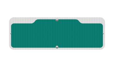 Miami blank street sign with reflective effect in vector clipart