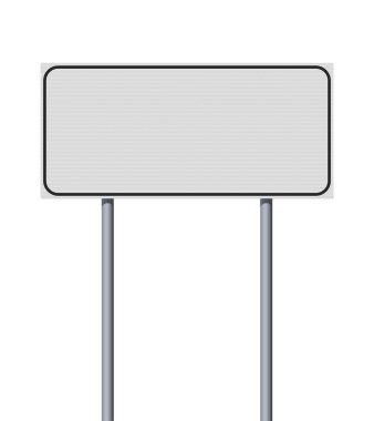 Blank Italian city entrance road sign with reflective in vector  clipart