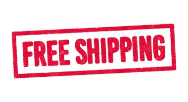 Kırmızı mürekkeple ücretsiz nakliye kelimesinin vektör illüstrasyonuName