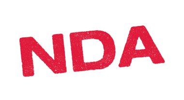 İfşa Olmama Anlaşması 'nın kırmızı mürekkep damgalı kısaltmasının vektör illüstrasyonu