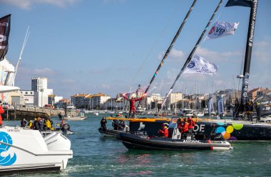 LES SABLES D 'OLONNE, FRANCE - 1 Mart 2025: Manuel Kuzeni (Darbe de Pouce) 31 Mart 2024 tarihinde Fransa' nın Les Sables d 'Olonne kentinde..