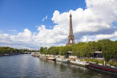 paris, Fransa, Eyfel Kulesi ve seine Nehri