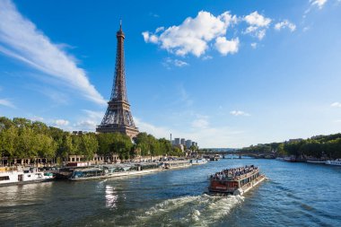 paris, Fransa, Eyfel Kulesi ve seine Nehri