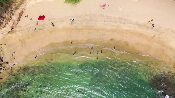 Letecký Pohled Tarrafal Beach Ostrově Santiago Cape Verde Cabo Verde — Stock video
