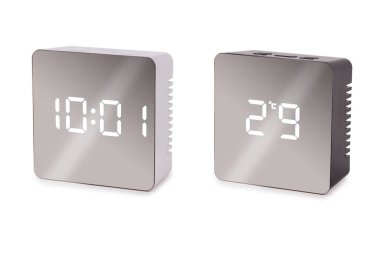 Digital clock isolated on a white background