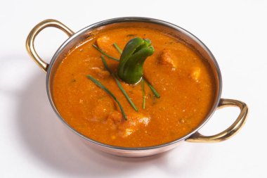 Goan Pork Vindaloo. Hint usulü köri ve naan ekmeği. Goa 'dan geleneksel yemekler.