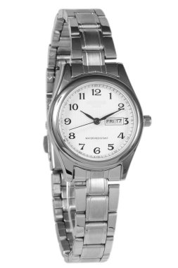 Bilek izleme ön konumu beyaz arkaplan üzerinde izole.