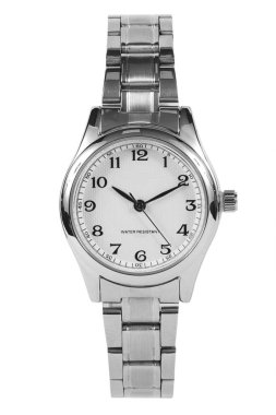 Bilek izleme ön konumu beyaz arkaplan üzerinde izole.