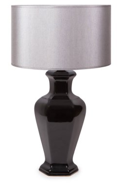 Beyaz arka plan üzerinde yalıtılmış bağbozumu masa lambası