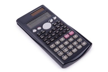 Calculator isolated on white background stock image