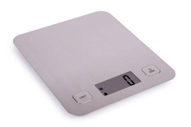 Electronic scales for measurement the food weight during dieting and cooking.