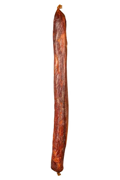 Spanish Traditional Chorizo Isolated White Background — Stock Photo, Image