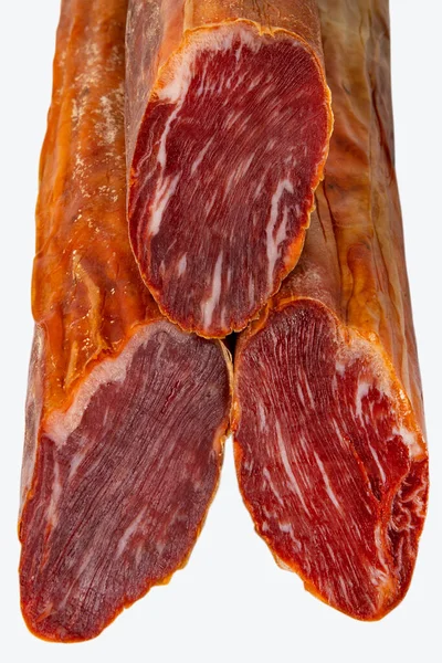 Delicias Carne Española Cerdo Carbonade Curado Seco Lomo Curado — Foto de Stock