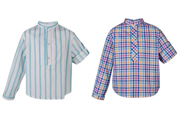 Barnens Bära Skjorta Isolerad Över Vit Bakgrund — Stockfoto