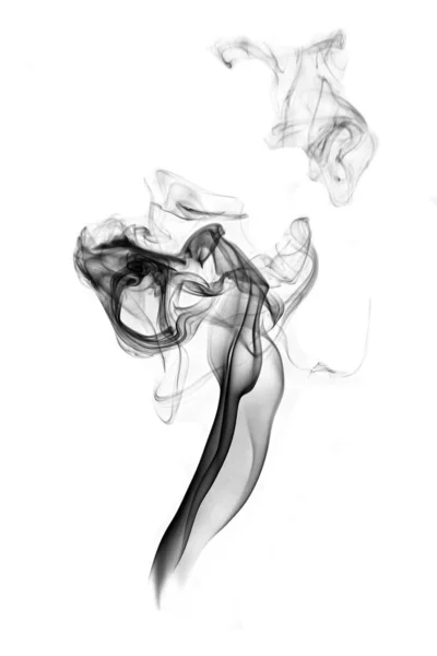 Fumo Astratto Inchiostro Sfondo Bianco — Foto Stock