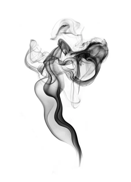 抽象的な黒煙の質感 — ストック写真