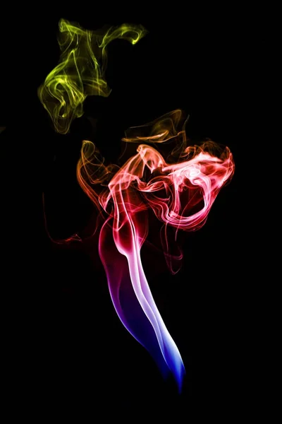 ジョススティックの多色煙 — ストック写真