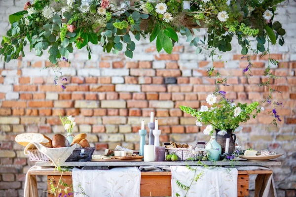 stock image beautiful table setting for wedding reception