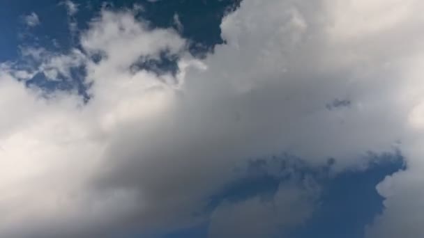 Быстрое Движение Облаков Небе Постепенным Исчезновением — стоковое видео