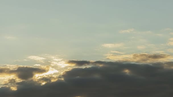 Zachód Słońca Niebo Timelapse Ruchomymi Chmurami — Wideo stockowe