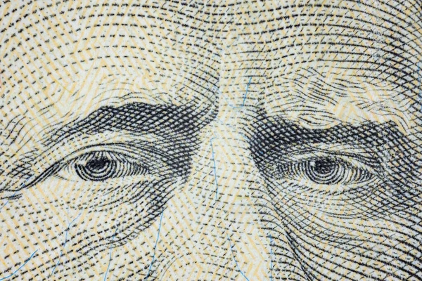 Porträt Des Präsidenten Ulysses Gewährung Auf Dem Dollar Schein Der — Stockfoto