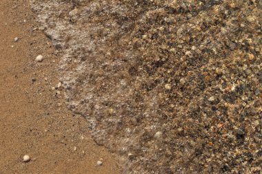 deniz kıyısı dokusu üst görünümü kapat