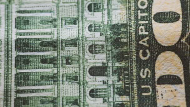 Başkent Binası Dolarlık Banknotla Kapanıyor — Stok video