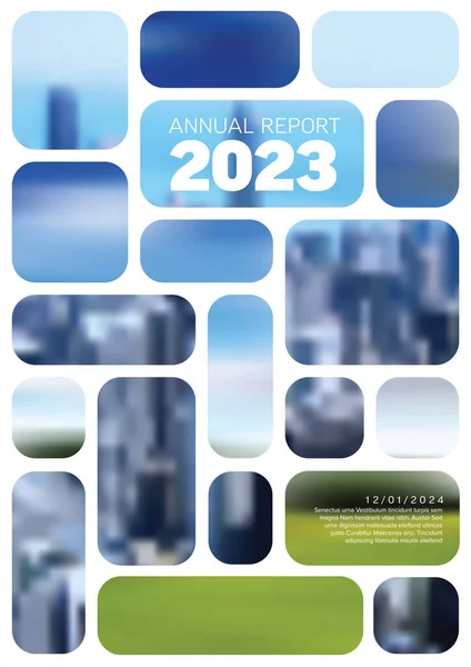 Vector Abstract Annual Report Cover Template Sample Text Abstract Masked — Stock vektor