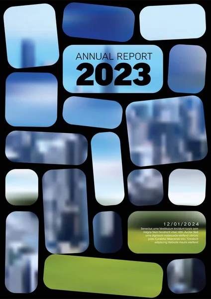 Vector Abstract Annual Report Cover Template Sample Text Abstract Masked — Stock vektor