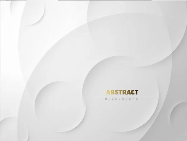 Fond Abstrait Fait Cercles Blancs Relief Avec Place Pour Votre — Image vectorielle