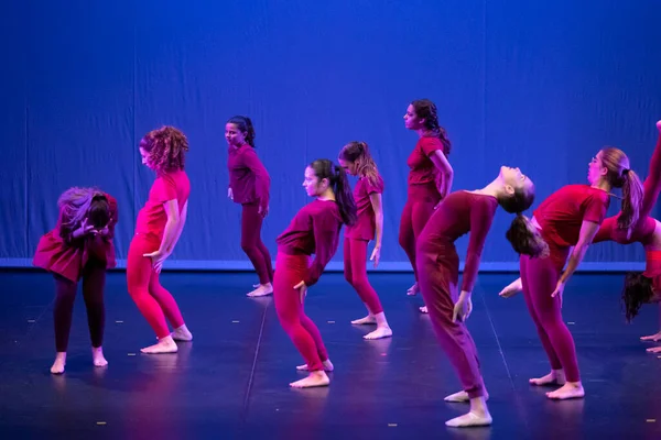 Faro Portugal 16Th July 2022 Contemporary Dance Group Performing Dance — Stock Photo, Image