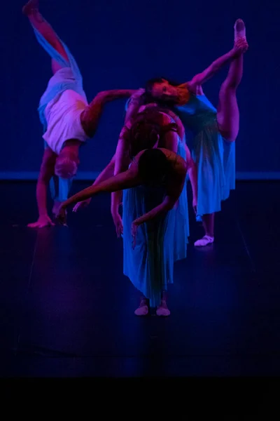 Faro Portugal 16Th July 2022 Сучасна Танцювальна Група Виступає Історичному — стокове фото