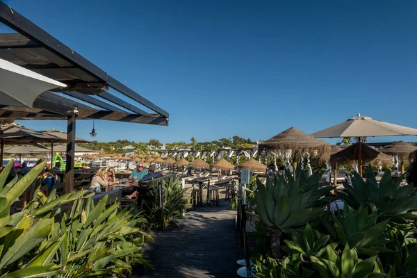 Quinta Lago Portugal Juni 2022 Ontspanning Strandbedden Quinta Lago Resort — Stockfoto
