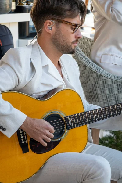 Quinta Lago Portugal Junio 2022 Cantante Dúo Bandas Guitarrista Llamada — Foto de Stock