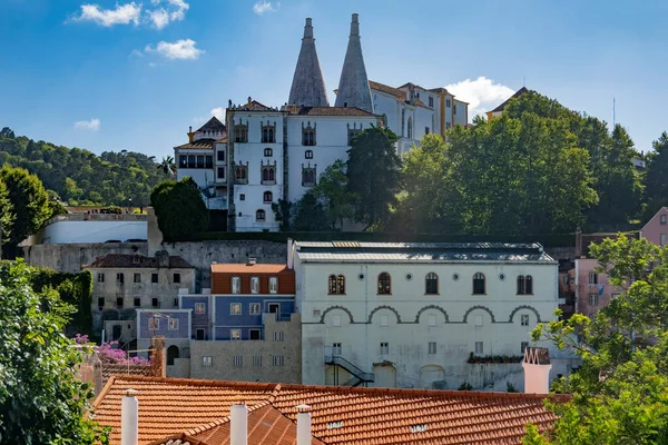Berömda National Palace Sintra Ligger Byn Sintra Portugal — Stockfoto
