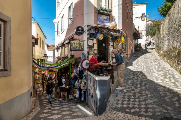 Sintra Portugal Juin 2022 Rues Étroites Village Sintra Avec Diverses — Photo