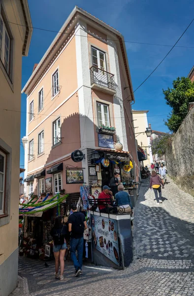 Sintra Portugal 27Th June 2022 Narrow Streets Sintra Village Various — Stock Photo, Image