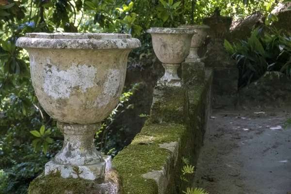 Όμορφο Ορόσημο Closeup Λεπτομέρειες Quinta Regaleira Ένα Πάρκο Και Κήπο — Φωτογραφία Αρχείου