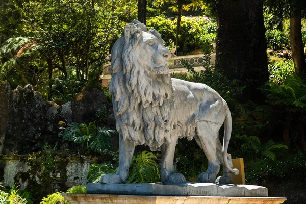 Beautiful Statue Details Quinta Regaleira Park Garden Palace Built End — Stock Photo, Image