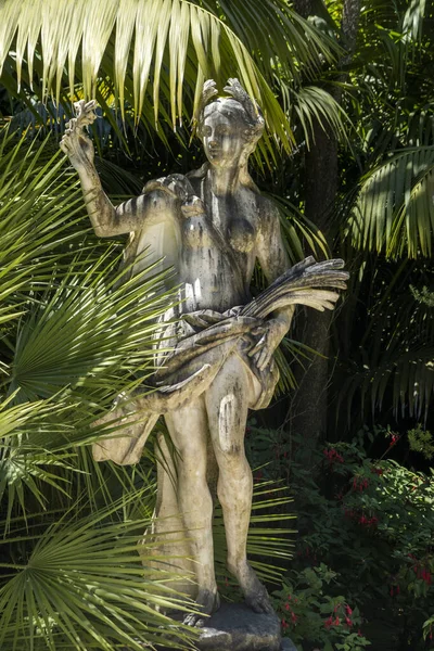 Beaux Détails Statue Quinta Regaleira Parc Palais Jardin Construit Fin — Photo