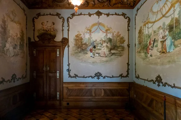 Sintra Portugal Hazi Ran 2022 Quinta Regaleira Sarayının Güzel Simgesi — Stok fotoğraf