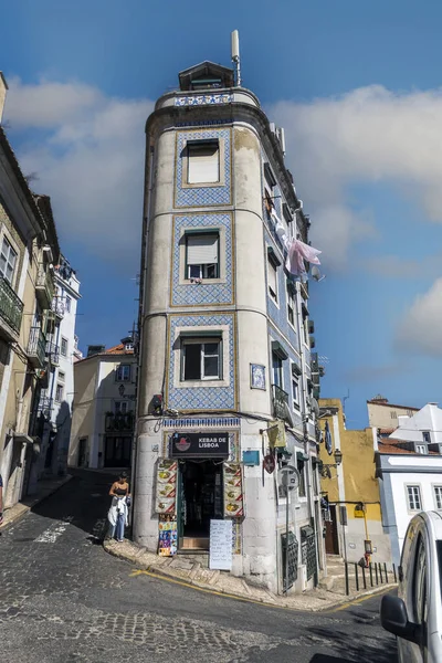Lisbon Portugalia Czerwca 2022 Typowa Architektura Ulic Stolicy Lizbony Dzielnicy — Zdjęcie stockowe