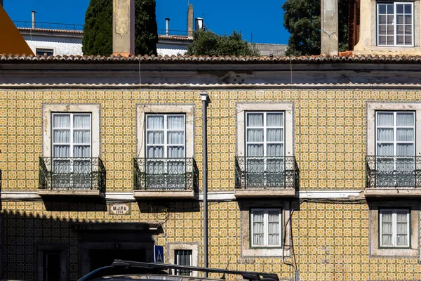Főváros Tipikus Építészete Lisszabon Város Utcái Mouraria Kerületben — Stock Fotó
