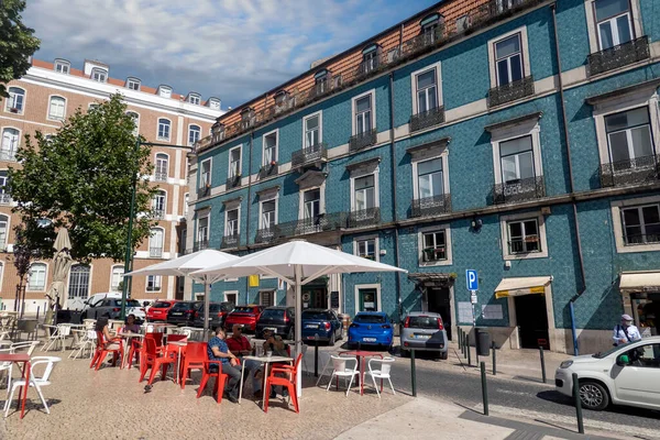 ポルトガルのリスボン 2022年6月28日 マルティム モニス近くのムリア地区のリスボンの街の典型的な建築 — ストック写真